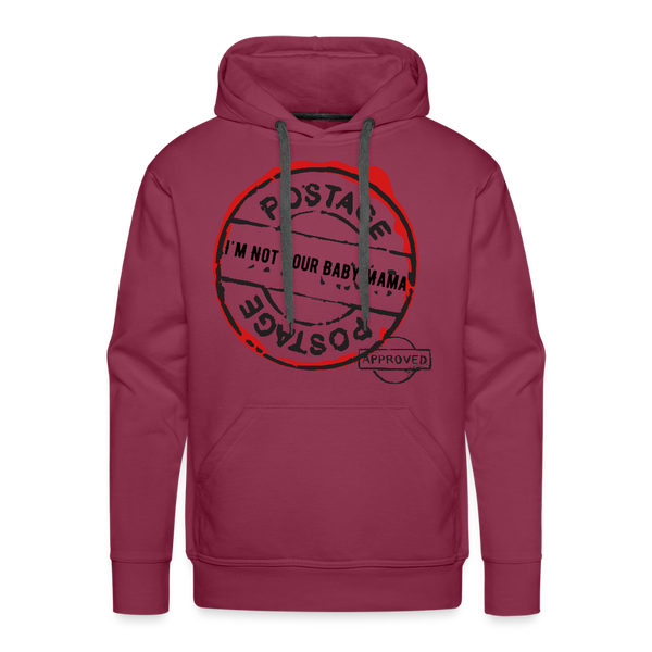 Postage Hoodie - burgundy